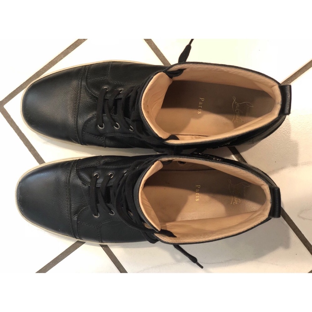 Louboutin Leather High Tops 14 - Picture 6 of 7